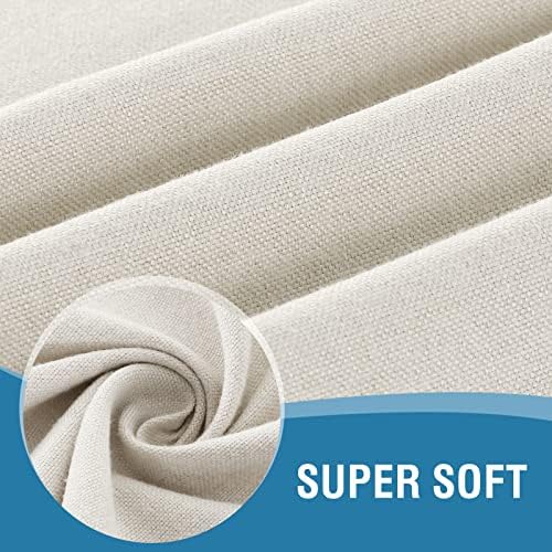H.VERSAILTEX Linen Textured Tablecloth Round 70 inch Waterproof