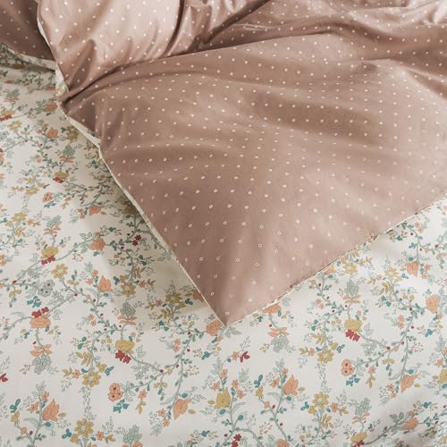 HoneiLife Botanical Duvet Cover Queen - 100% Cotton Comforter Cover