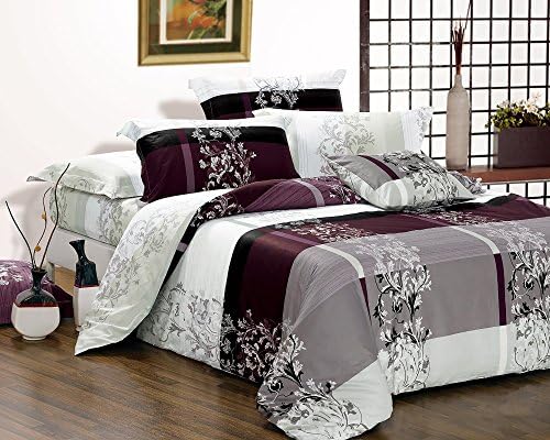 Swanson Beddings May 3-Piece 100% Cotton Bedding Set: Duvet Cover and