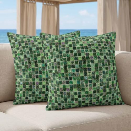 Pillow Covers 20x20 Set of 2, Abstract Geometric Square Throw Pillow