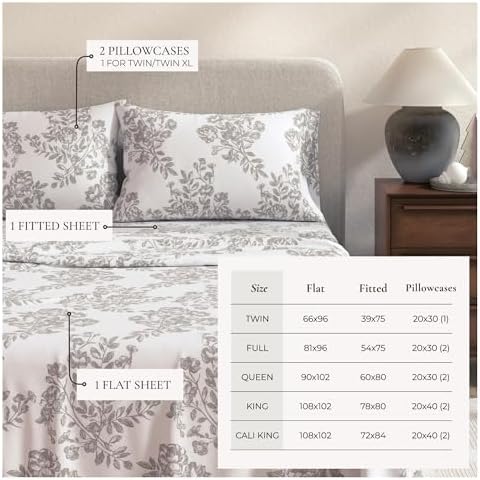 Great Bay Home Flannel Sheet Set King Size - 100% Turkish Cotton