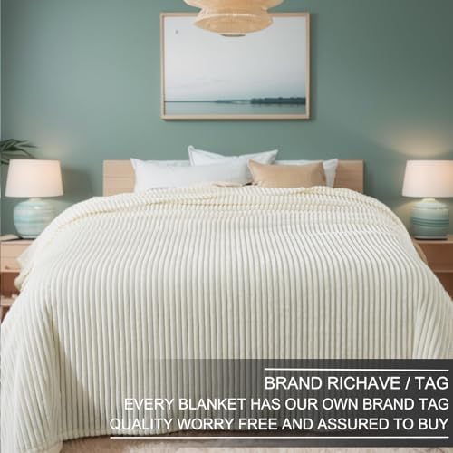 Richave Cuddly Blanket King Size,Premium Lightweight Anti-Static