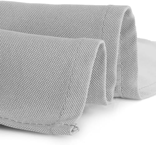 Gee Di Moda Square Tablecloth - 52 x 52 Inch Silver Table Cloth for