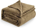Bedsure GentleSoft Fleece Blankets Queen Size Camel - Bed Blanket Soft