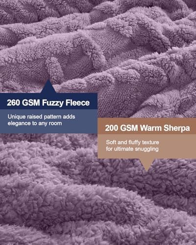 Ultra Soft Sherpa Weighted Blanket for Adults, 48"x72" 15lbs Heavy