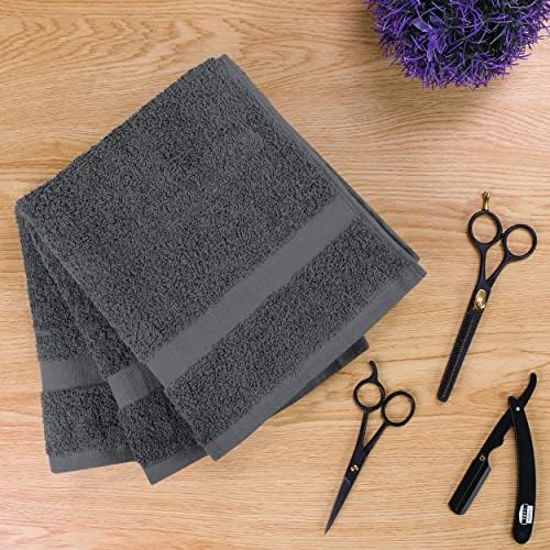 Utopia Towels Salon Towels, Pack of 24, 16x27 in, 100% Cotton, Grey