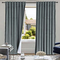 cololeaf Extra Long Blackout Curtains Back Tab and Rod Pocket Velvet