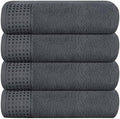 GLAMBURG Ultra Soft 4 Pack Oversized Bath Towel Set 27x54 inches, 100%