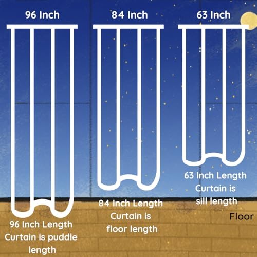 ENJOYBRIDAL Light Grey 63 Inch Curtains for Bedroom Semi Blackout