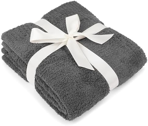 PAVILIA Super Soft Throw Blanket for Couch, Fluffy Cozy Lightweight