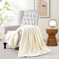Luxurious Faux Fur Throw Blanket - 800gsm Heavy Thick Plush Warm Throw