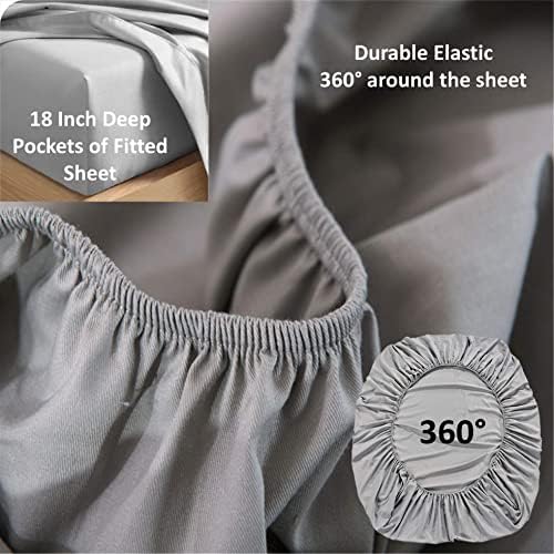 Real 1000 Thread Count 100% Egyptian Cotton, Flex Top King Sheet Set