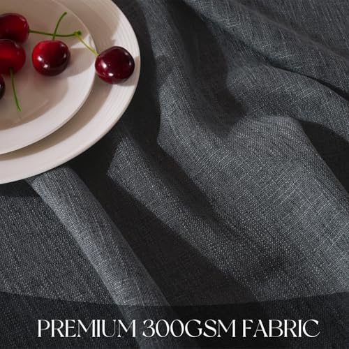NOVILYS Rectangle Tablecloth with Linen Textured, 60 x 120 Inch