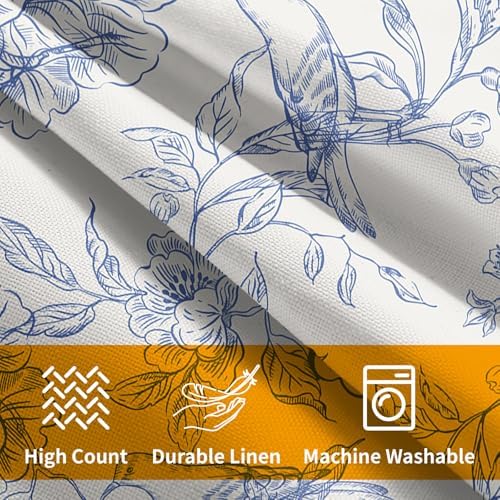 White Blue Chinoiserie Pillow Covers 22x22 Set of 2 Decorations
