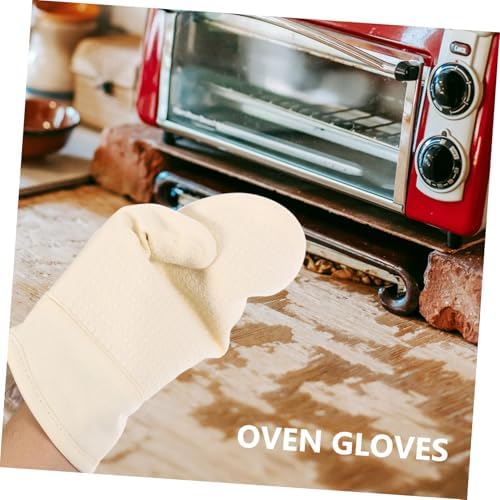 Silicone Oven Mitts, Kitchen Gloves Heat Resistant Honeycomb