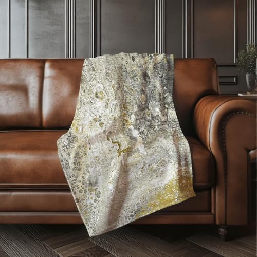 Addison Rugs ASB588 Taupe 50" x 70" Oversized Sherpa Throw Blanket