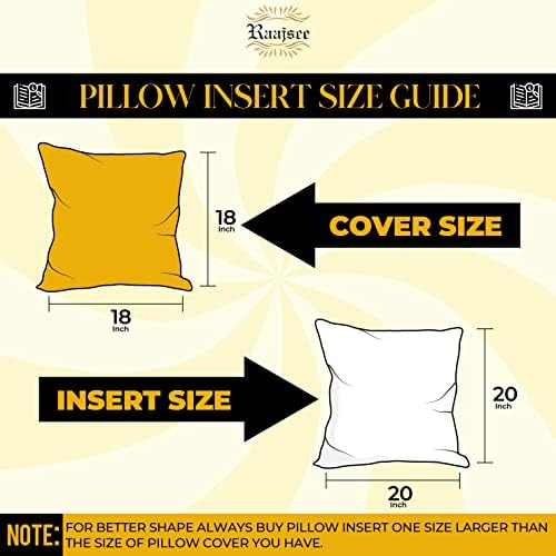 18x18 Pillow Inserts Set of 2, Soft Hypoallergenic Down Alternative
