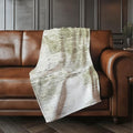 Addison Rugs ASB595 Taupe 50" x 70" Oversized Sherpa Throw Blanket