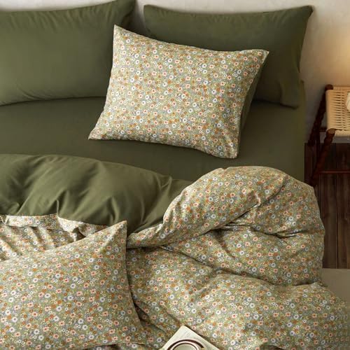 Wake In Cloud - Floral Duvet Cover Set, Cute Vintage Flower
