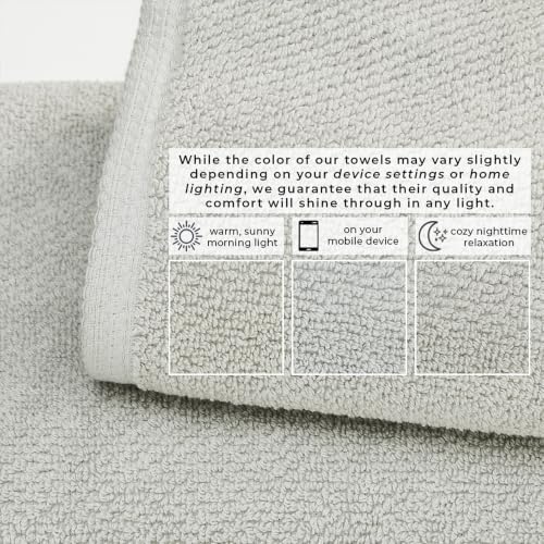 Great Bay Home 100% Cotton 6 Piece Bath Sheet Set - Absorbent