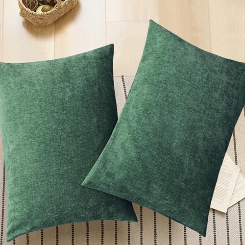 CaliTime Decorative Standard Throw Pillow Covers 26 X 20 Inches Dark