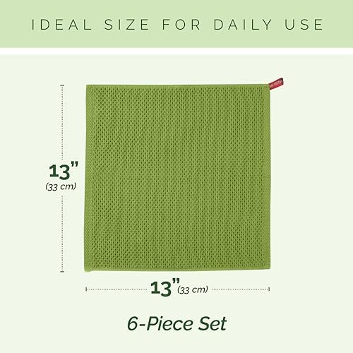 Elegant Comfort 100% Turkish Cotton 12-Pack Waffle Premium Kitchen