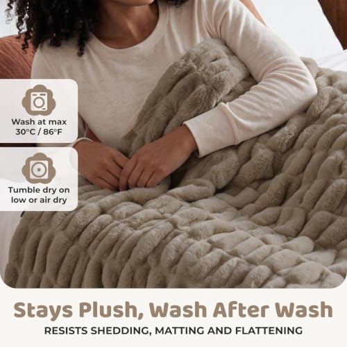 Mamma Mia Covers Faux Fur Throw Blanket – Super Soft and Cozy Fluffy