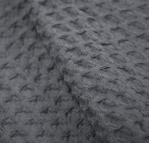HILLFAIR 100% Combed Cotton Blanket– King Size Bed Blankets– Warm Soft