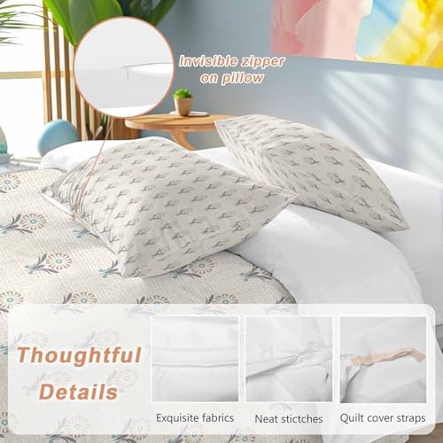 3 Piece Bohemia Duvet Cover Set Full Size,Microfiber Comforter/Quilt
