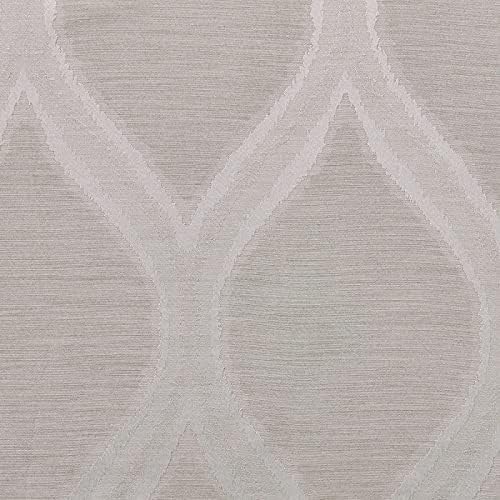 Exclusive Home Montrose Ogee Geometric Textured Beige Grommet Top