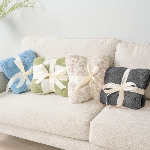PAVILIA Super Soft Throw Blanket for Couch, Fluffy Cozy Lightweight