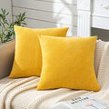 Decorative Square Throw Pillow Covers 20x20 Inch set of 2, Super Soft