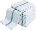 Atlas Green Stripe Towels Kitchen Bar Mop Cleaning Economy Towels