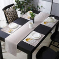Beige Ombre Table Runner and Placemats for Dining Tables, Burlap