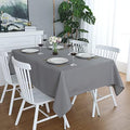 FOLINS&HOME Grey Square Tablecloth, 70 x 70 Inch Waterproof Table
