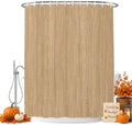 Long Shower Curtains 72" x 84", Sand Beige Washable Shower Curtain for