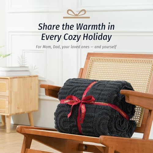 Wemore Soft Weighted Blanket for Adults 48" x 72" 12 lbs Twin Dark