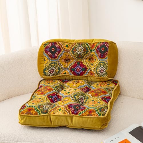 vctops Boho Velvet Chair Seat Cushions for Kitchen Dining Room Chairs