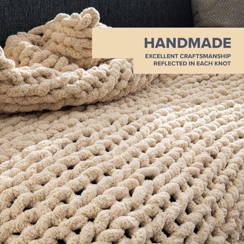 Wttfc Chunky Knit Blanket, Luxury Chunky Knit Blanket Throw, Chunky