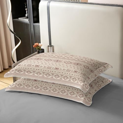 Feelyou Bohemian Aztec Duvet Cover 100% Cotton Queen Size Boys Girls