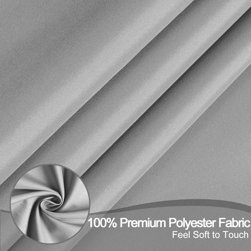 AooHome Shower Curtain Liner, Fabric Bathroom Curtain with Hooks for