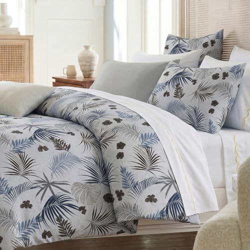 Bedorm 100% Cotton Duvet Cover Set Queen Vintage Floral Bedding Set