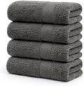 Pack of 4 Extra Large Bath Towels 30 x 60 Inches, 100% Combed Yarn