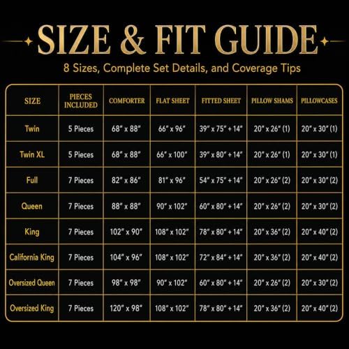 CozyLux California King Comforter Set Beige, 7 Pieces Pintuck Bed in a