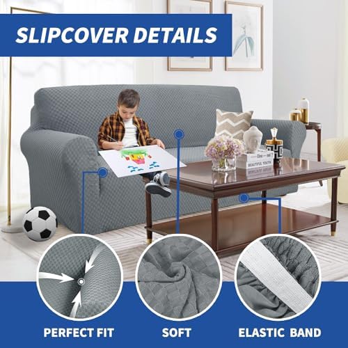 YEMYHOM Couch Cover Latest Jacquard Design High Stretch Sofa Covers