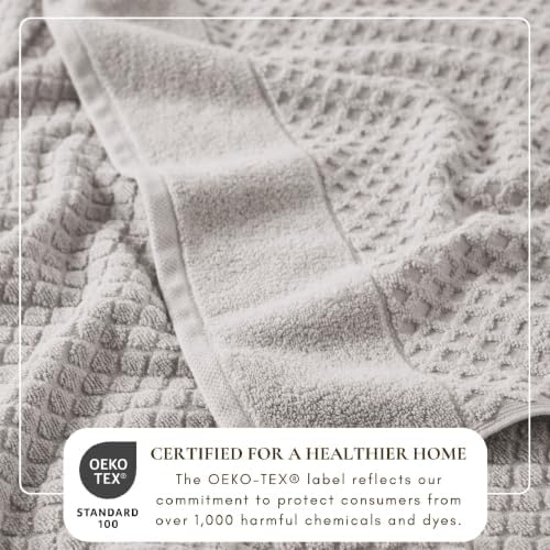 Great Bay Home Bath Towels - 100% Cotton 6 Piece Bath Sheet Set