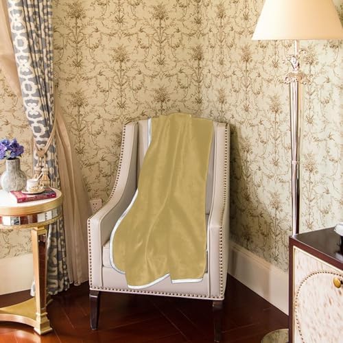 Brown Plush Throw Blankets for Bed Couch and Living Room Suitable