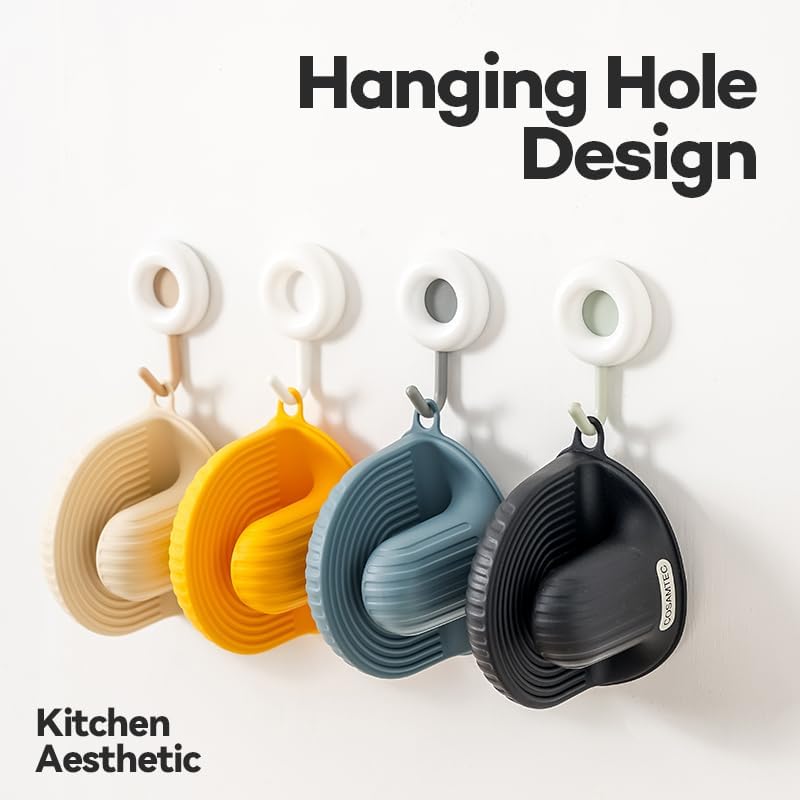 Silicone Oven Mitts Heat Resistant Mini Oven Gloves and Pot Holders