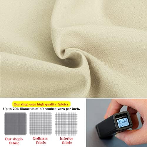 NTBAY Queen Microfiber Fitted Sheet, 15 Inch Pocket, Light Taupe