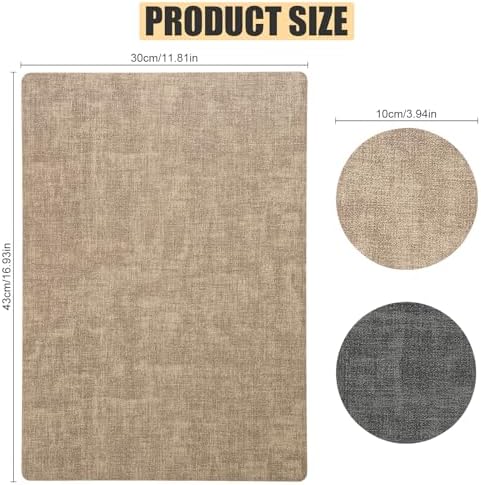 6 Placemats and 6 Coasters Set PU Leather Placemats for Dining Table
